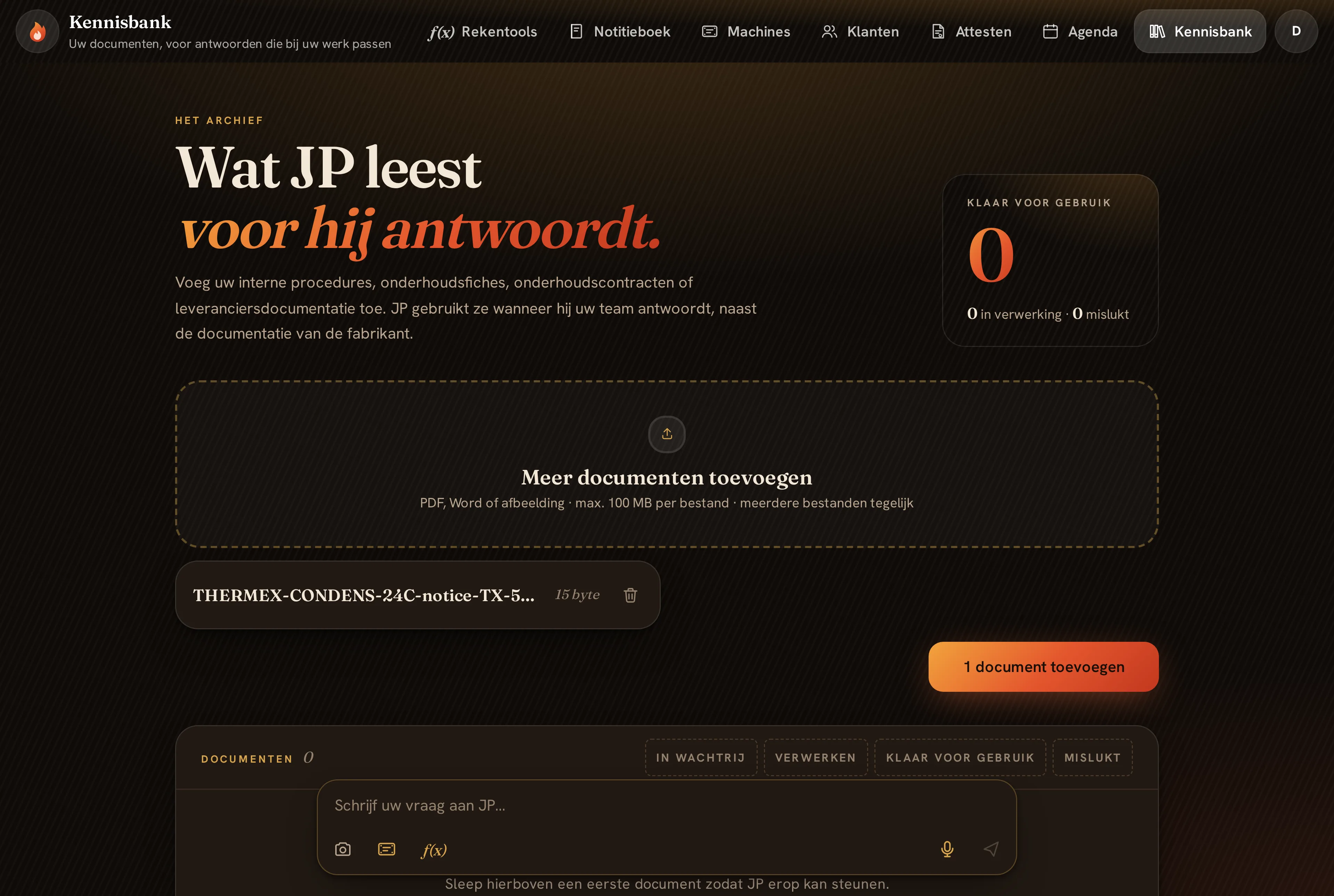 Een handleiding toevoegen aan de databank, met merk, model en jaar